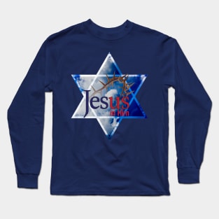 Jesus in Him with Star of David Long Sleeve T-Shirt